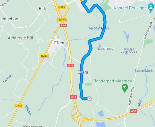 Transportroute Galder alt deel